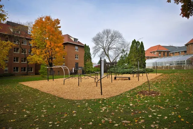 Calisthenics Park at McGill Macdonald Gwen Field, Sainte-Anne-de-Bellevue