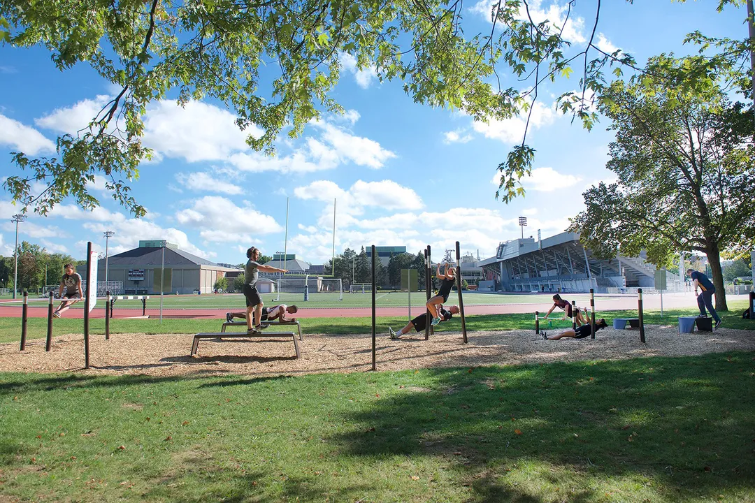Платформа для прыжков на площадке Calisthenics Park at Main Street West, Hamilton – фото 1 из 1