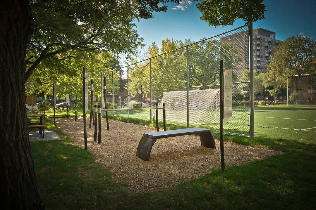 Barren bei Calisthenics Park at Boulevard De Maisonneuve Est, Montréal – Foto 1 von 1