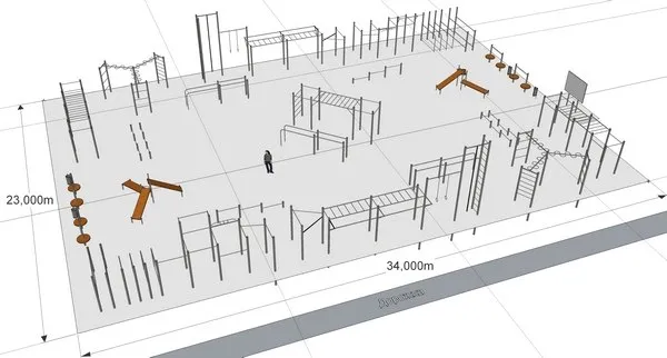 Рукоход на площадке Calisthenics Park at Лесопарковая улица, Челябинск – фото 4 из 4