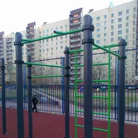 Calisthenics Park at улица Кораблестроителей, Санкт-Петербург - thumbnail 5
