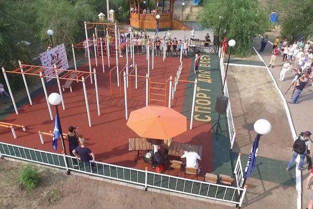 Sbarra per trazioni presso Calisthenics Park at улица Пушкина, Чита – foto 1 di 5