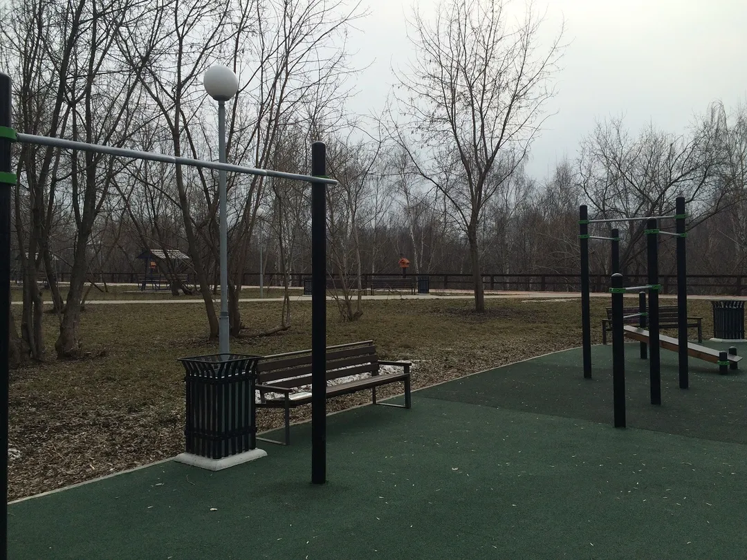 Bancă pentru abdomen la Calisthenics Park at Каширское шоссе, Москва – fotografia 4 din 5