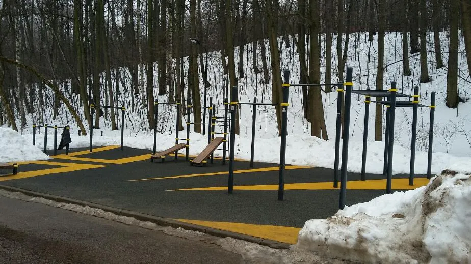 Bară de tracțiuni la Calisthenics Park at Воробьёвская набережная, Москва – fotografia 1 din 1