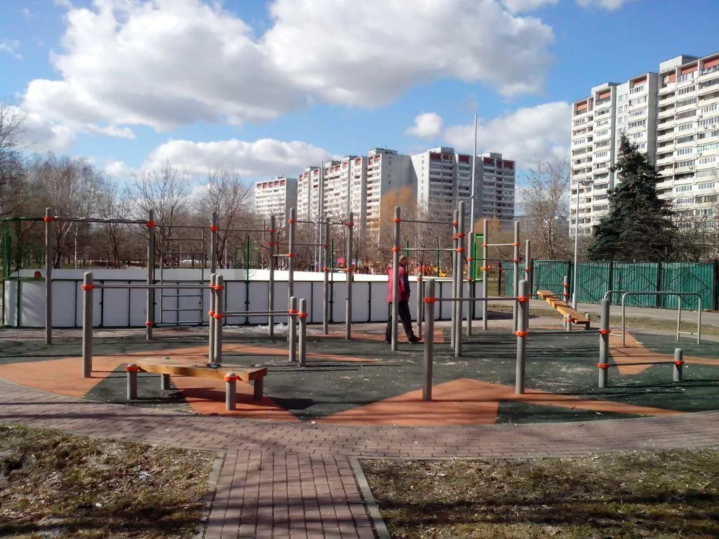 Турнік на майданчику Calisthenics Park at Сухонская улица, Москва #wp1471 – фото 1 з 2