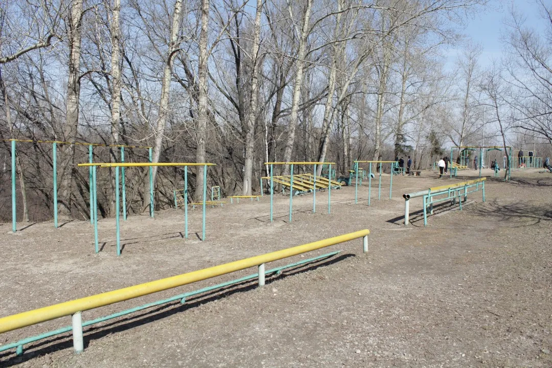 Panca per addominali presso Calisthenics Park at проспект Андропова, Москва – foto 12 di 14