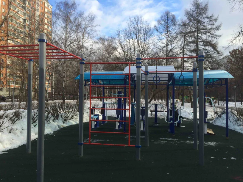 Pull Up Bar at Calisthenics Park at Черноморский бульвар, Москва – photo 1 of 6
