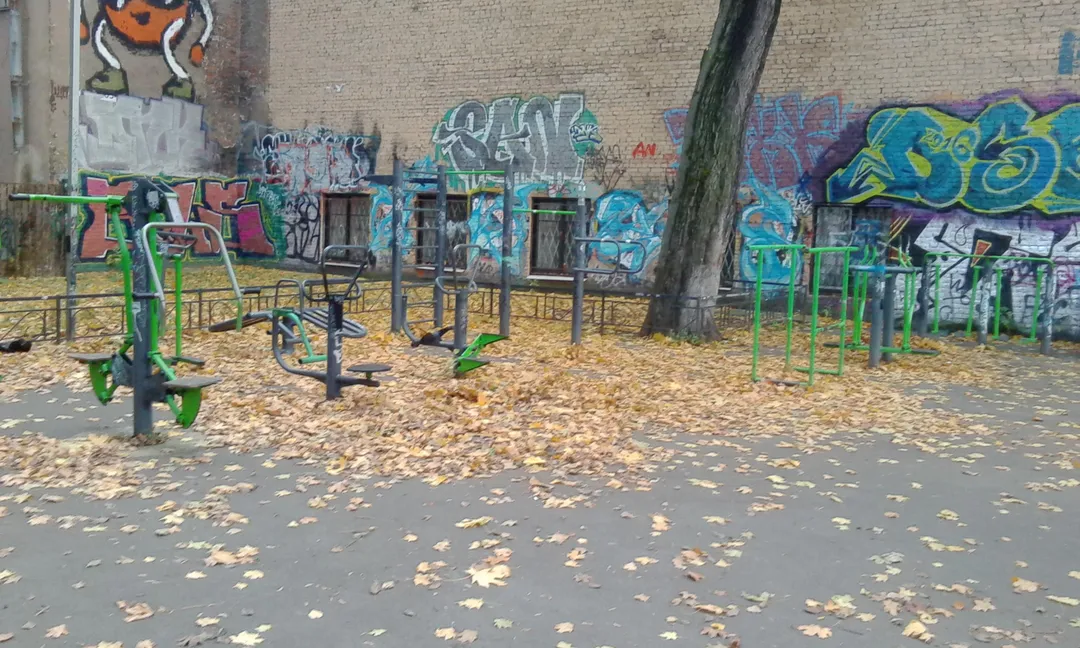 Parallele presso Calisthenics Park at 10-11-я линии В.О., Санкт-Петербург – foto 2 di 5