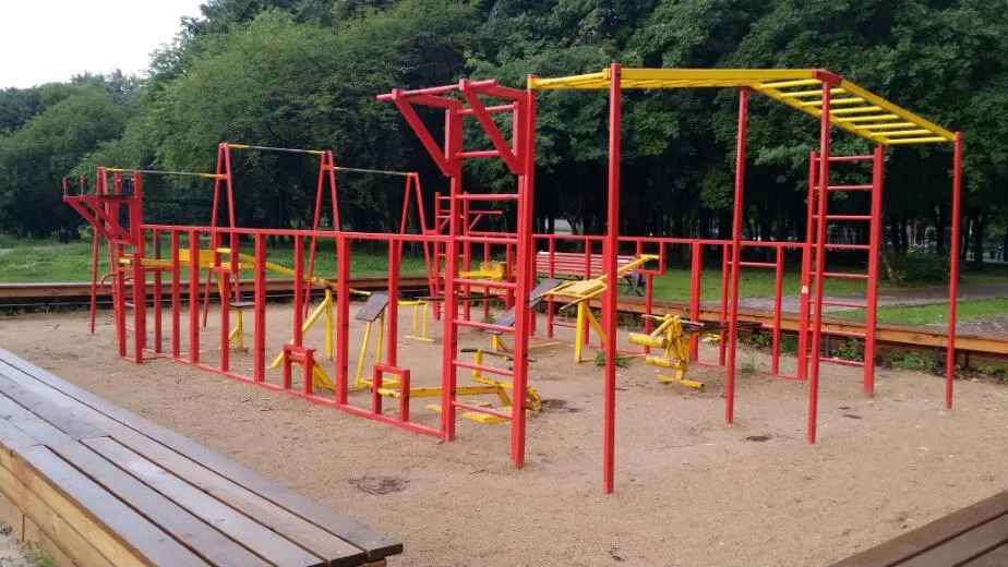 Spalier la Calisthenics Park at Юрловский проезд, Москва – fotografia 2 din 4