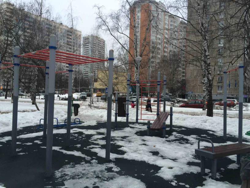 Spalier la Calisthenics Park at Черноморский бульвар, Москва #wp1560 – fotografia 2 din 3