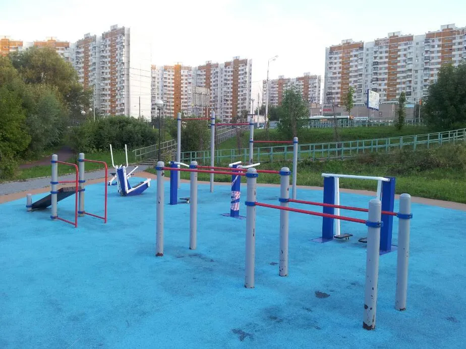 Bare paralele la Calisthenics Park at Никулинская улица, Москва – fotografia 5 din 5