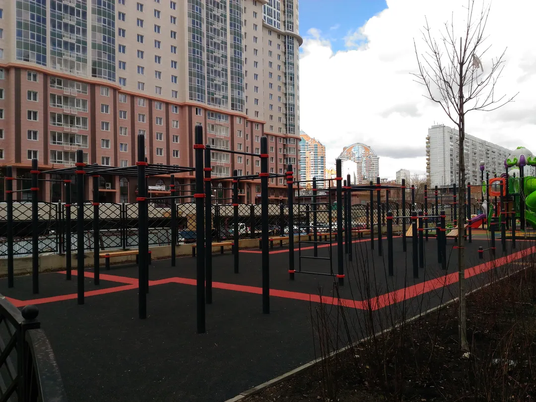 Hangelstange bei Calisthenics Park at улица Эльдара Рязанова, Москва – Foto 3 von 4