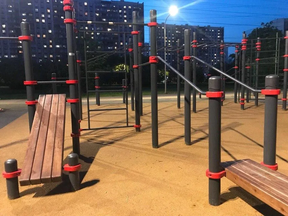 Bare paralele la Calisthenics Park at Батайский проезд, Москва – fotografia 8 din 10