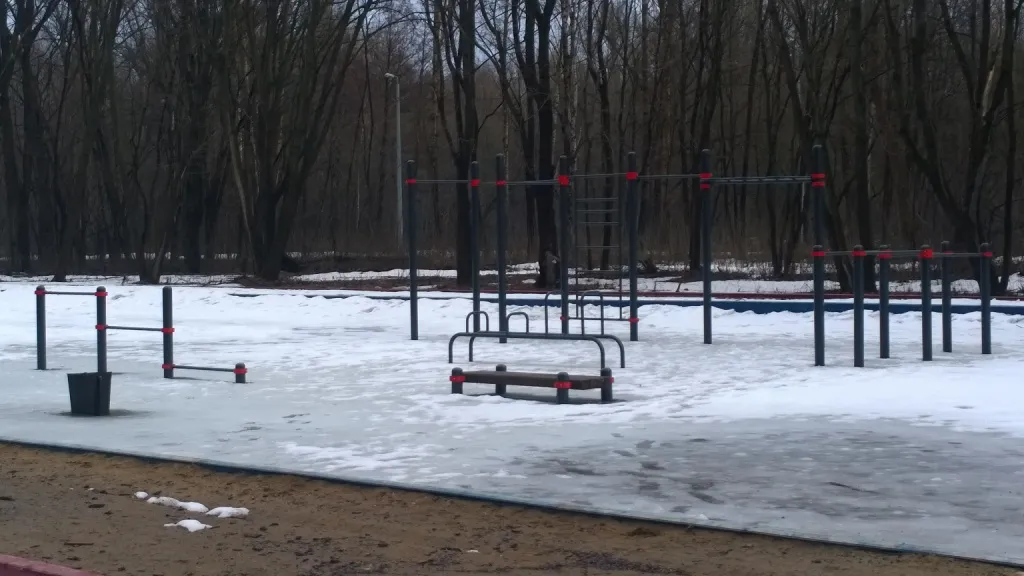 Hangladder bij Calisthenics park Naberezhnaya ulitsa, Tambov – foto 2 van 3