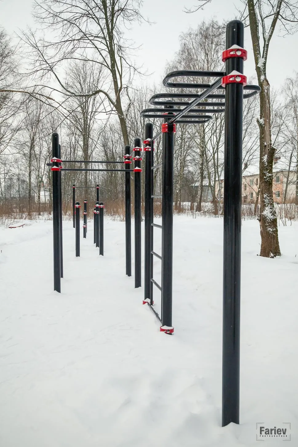 Шведська стінка на майданчику Calisthenics Park at Октябрьская улица, Олонец – фото 5 з 5
