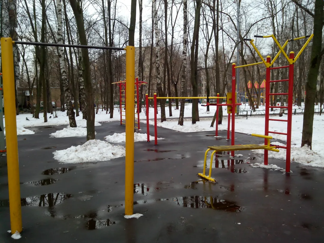Bară de tracțiuni la Calisthenics Park at Открытое шоссе, Москва – fotografia 3 din 3