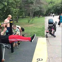 Calisthenics Park at Амурский бульвар, Хабаровск #wp1707 - thumbnail 4
