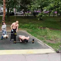 Calisthenics Park at Амурский бульвар, Хабаровск #wp1707 - thumbnail 2