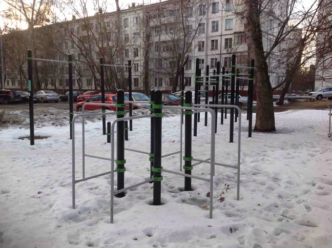 Рукохід на майданчику Calisthenics Park at 2-я улица Синичкина, Москва – фото 2 з 3