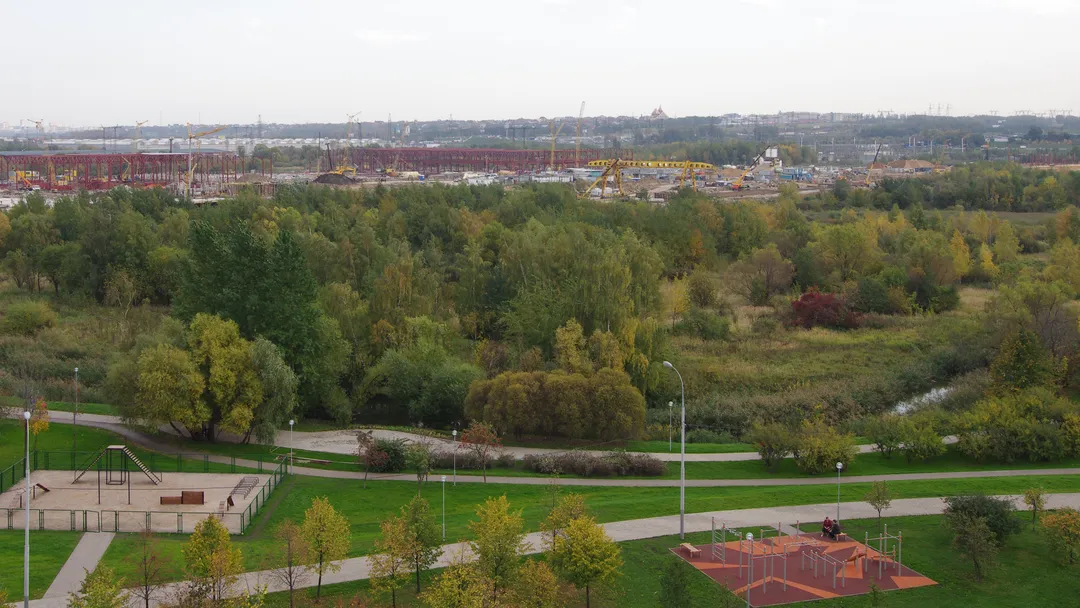 Шведська стінка на майданчику Calisthenics Park at Ключевая улица, Москва – фото 2 з 2