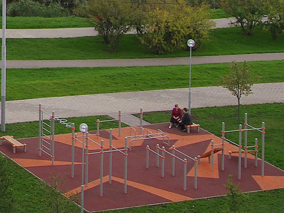 Бруси на майданчику Calisthenics Park at Ключевая улица, Москва – фото 1 з 2