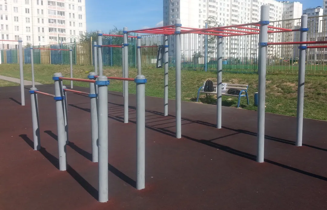 Barres parallèles à Calisthenics Park at Дмитровское шоссе (дублёр), Москва – photo 1 sur 4