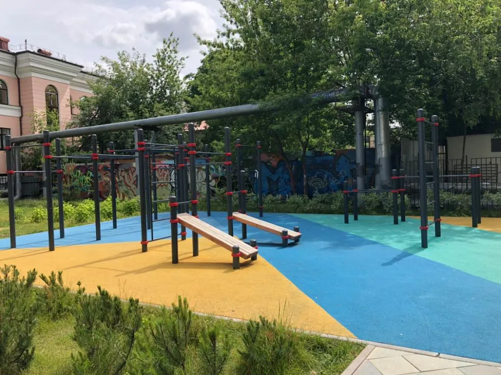 Bară de tracțiuni la Calisthenics Park at Старый Толмачёвский переулок, Москва – fotografia 1 din 1