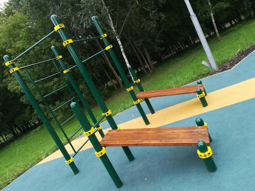 Низькі бруси на майданчику Calisthenics Park at проектируемый проезд № 5016, Москва – фото 3 з 4