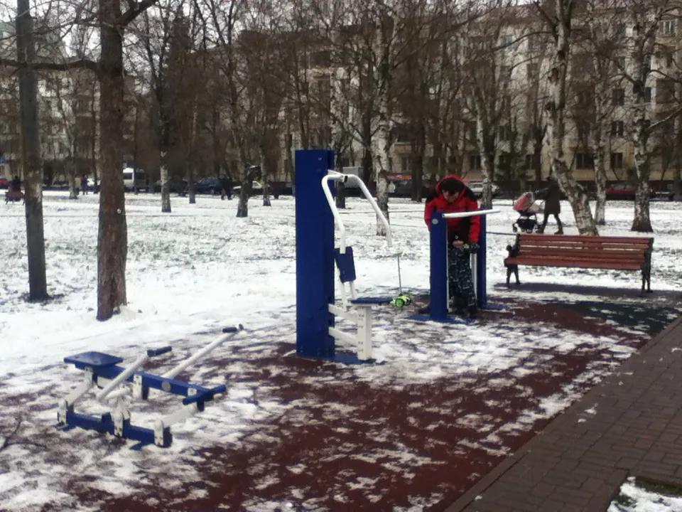 Barre de traction à Calisthenics Park at бульвар Генерала Карбышева, Москва #wp1779 – photo 3 sur 3