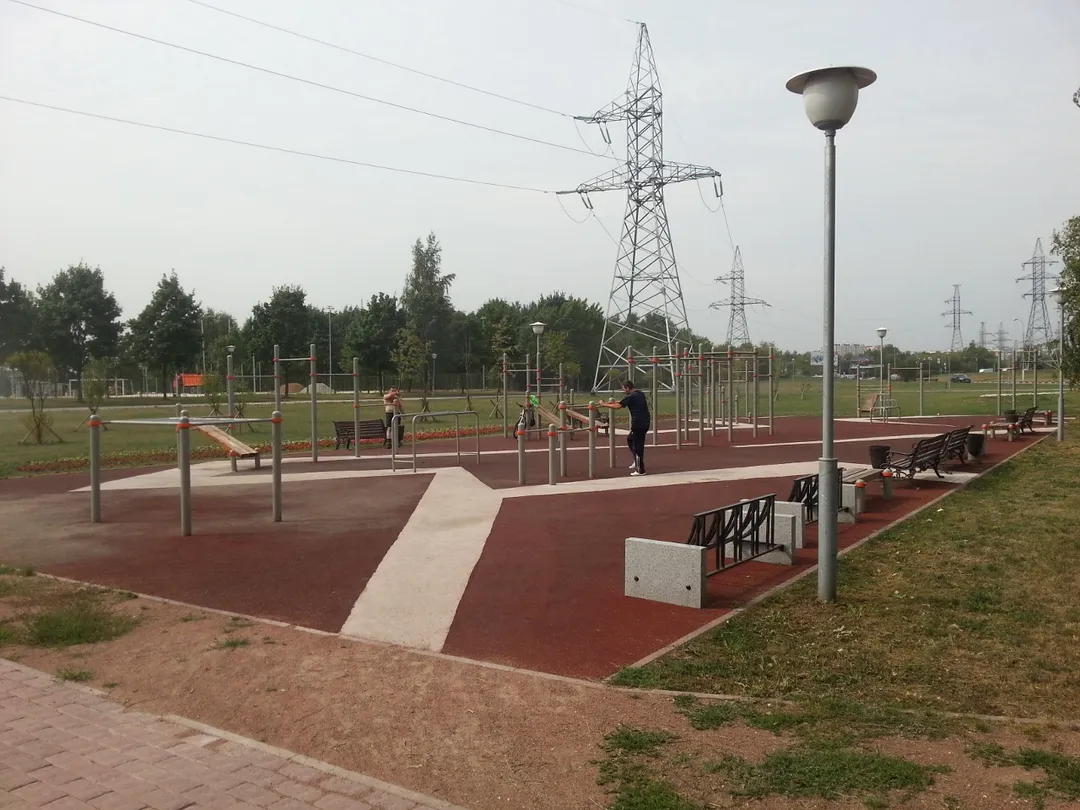 Бруси на майданчику Calisthenics Park at улица Борисовские Пруды, Москва – фото 1 з 4