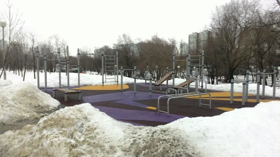 Bare paralele la Calisthenics Park at Братеевский проезд, Москва #wp1795 – fotografia 1 din 1