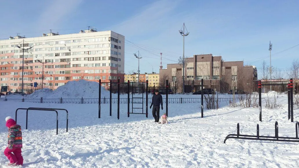 Sbarra per trazioni presso Calisthenics Park at Ленинградский проспект, Новый Уренгой – foto 1 di 1