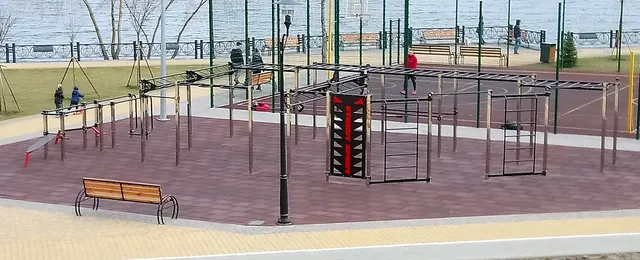 Calisthenics Park at Оболонська набережна, Київ #wp1933