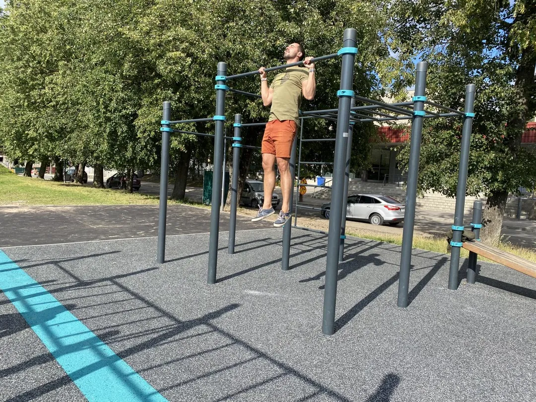 Wall Bars at Calisthenics Park at набережная реки Великой, Псков – photo 11 of 12