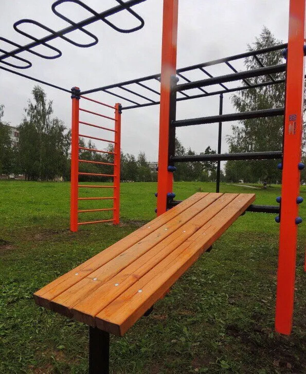 Bare paralele la Calisthenics Park at Западная улица, городской округ Псков – fotografia 2 din 5