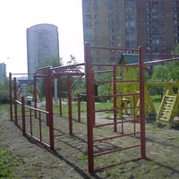 Calisthenics Park at улица Коштоянца, Москва #wp1974 - thumbnail 2