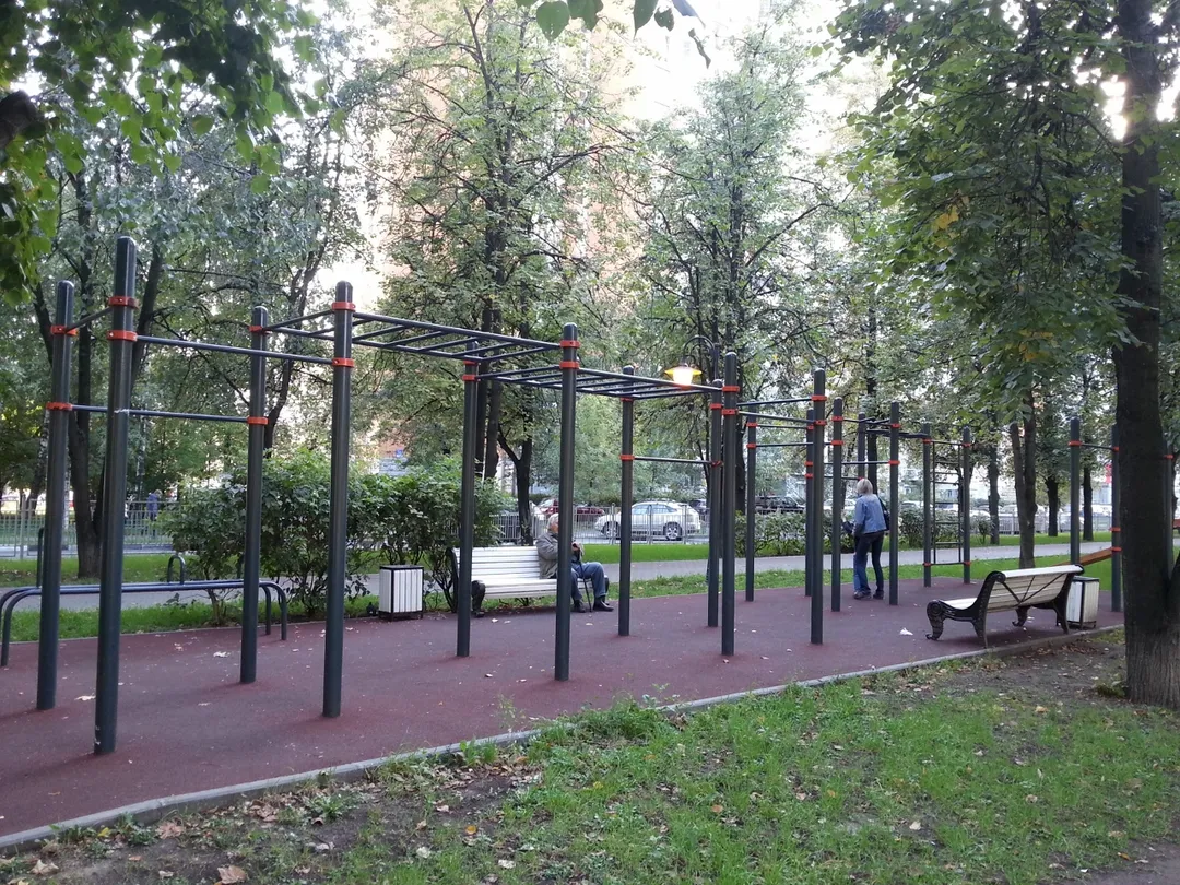 Spalier la Calisthenics Park at Чонгарский бульвар, Москва – fotografia 3 din 3