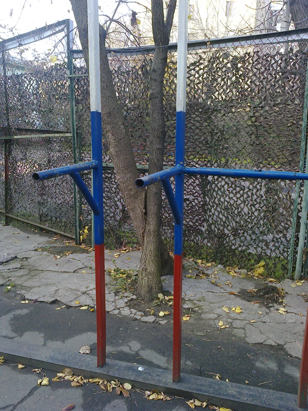 Bancă plată de piept la Calisthenics Park at улица Бурденко, Москва – fotografia 6 din 7