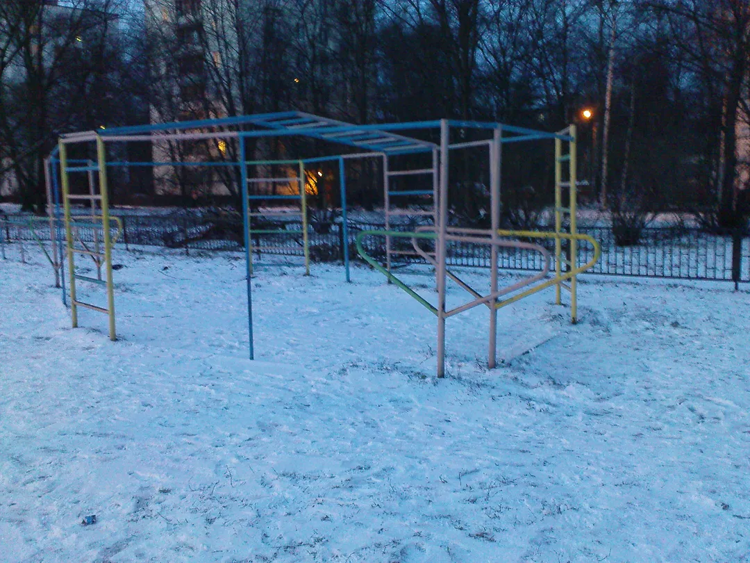Sbarra per trazioni presso Calisthenics Park at проспект Народного Ополчения, Санкт-Петербург – foto 1 di 4