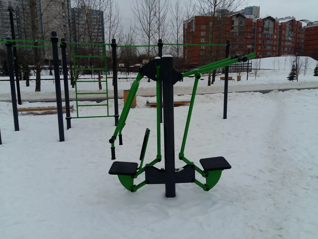 Лижний тренажер на майданчику Calisthenics Park at улица Удальцова, Москва #wp2020 – фото 6 з 7