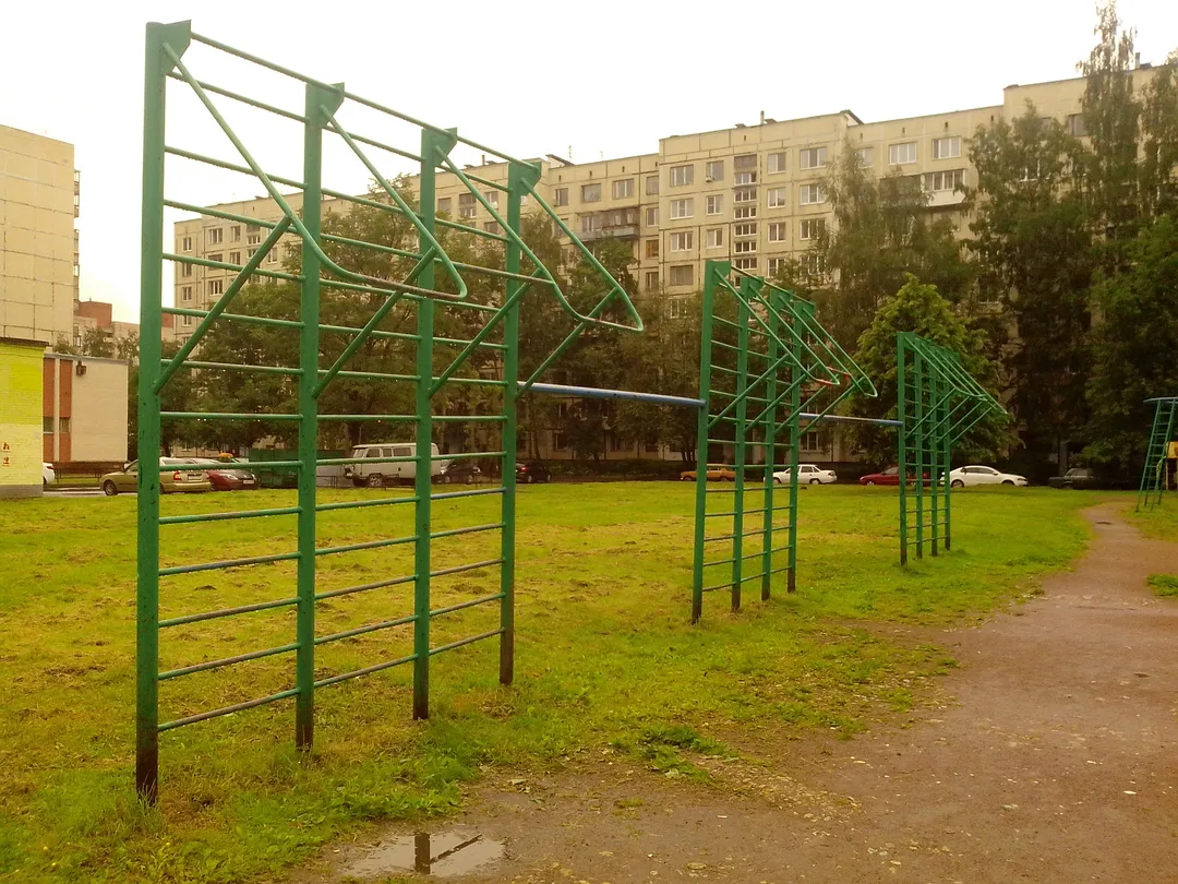 Parallele presso Calisthenics Park at Серебристый бульвар, Санкт-Петербург – foto 2 di 5