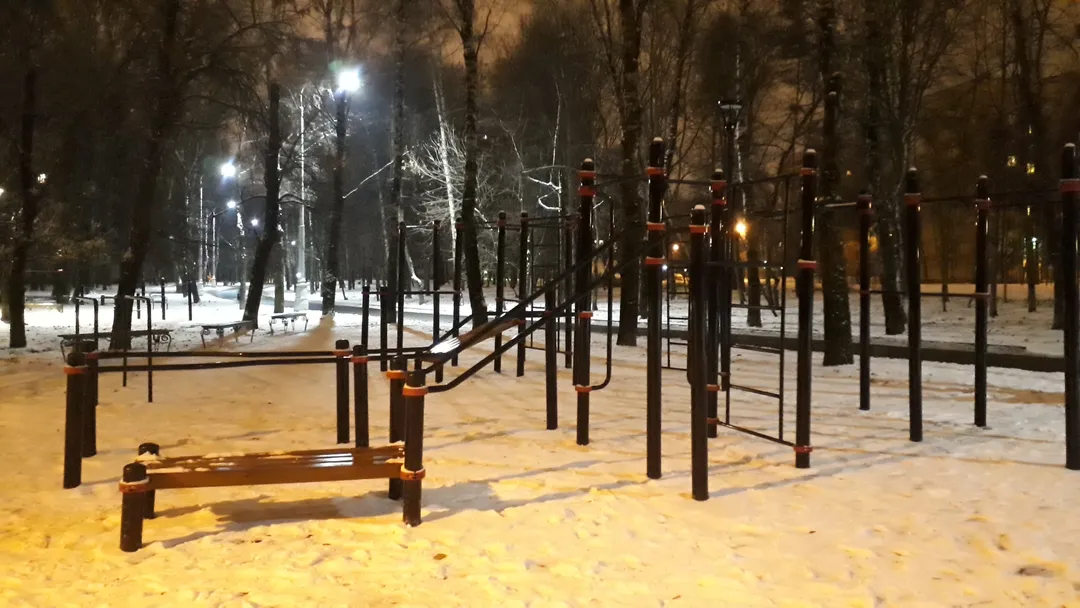 Bancă pentru abdomen la Calisthenics Park at Берёзовая аллея, Москва – fotografia 6 din 6