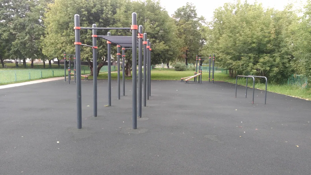 Шведська стінка на майданчику Calisthenics Park at Ставропольская улица, Москва – фото 4 з 5