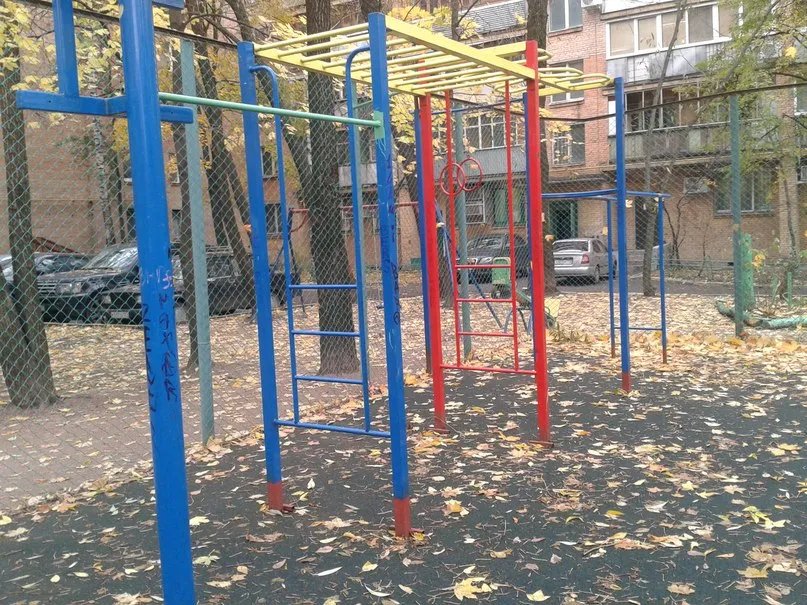Sbarra per trazioni presso Calisthenics Park at Молодогвардейская улица, Москва – foto 1 di 2