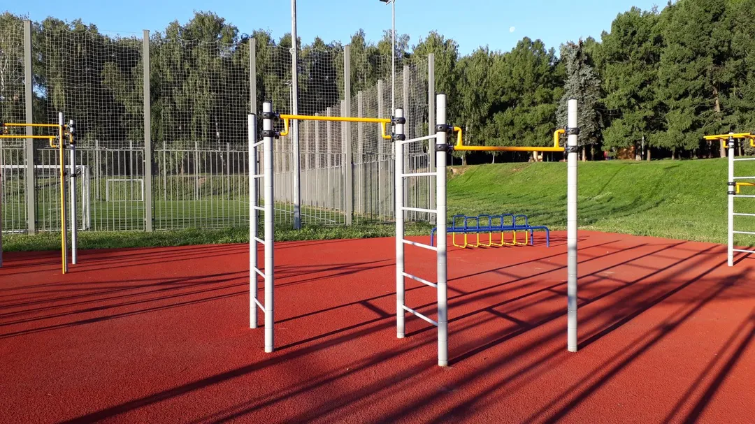 Лавка для преса на майданчику Calisthenics Park at аллея Ветеранов, Москва – фото 5 з 11