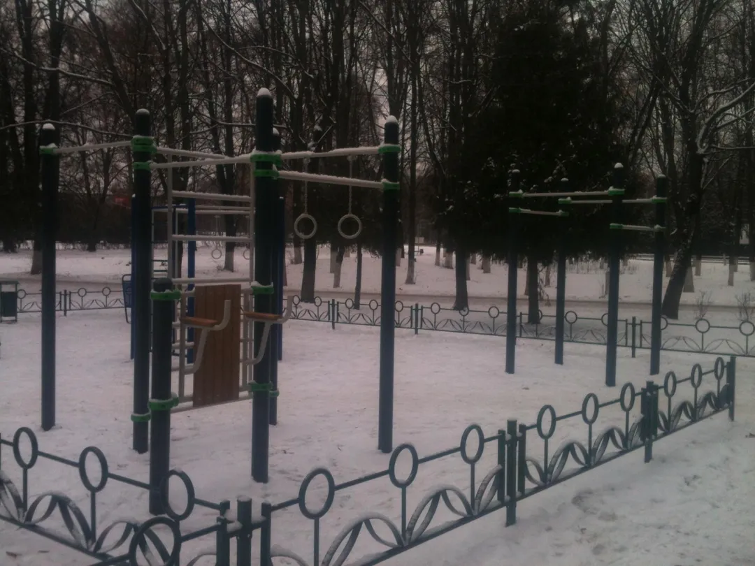 Sbarra per trazioni presso Calisthenics Park at Октябрьский бульвар, Королёв – foto 1 di 2