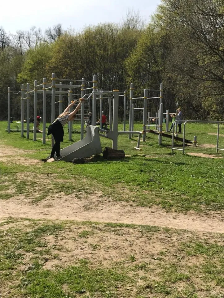 Bară de tracțiuni la Calisthenics Park at Новоясеневский тупик, Москва – fotografia 1 din 2
