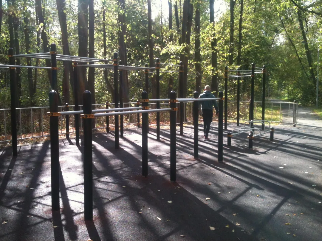 Бруси на майданчику Calisthenics Park at Большая Филёвская улица, Москва #wp2282 – фото 3 з 6