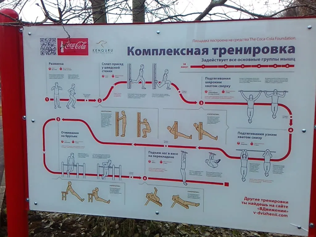 Шведська стінка на майданчику Calisthenics Park at улица Скульптора Мухиной, Москва – фото 3 з 3