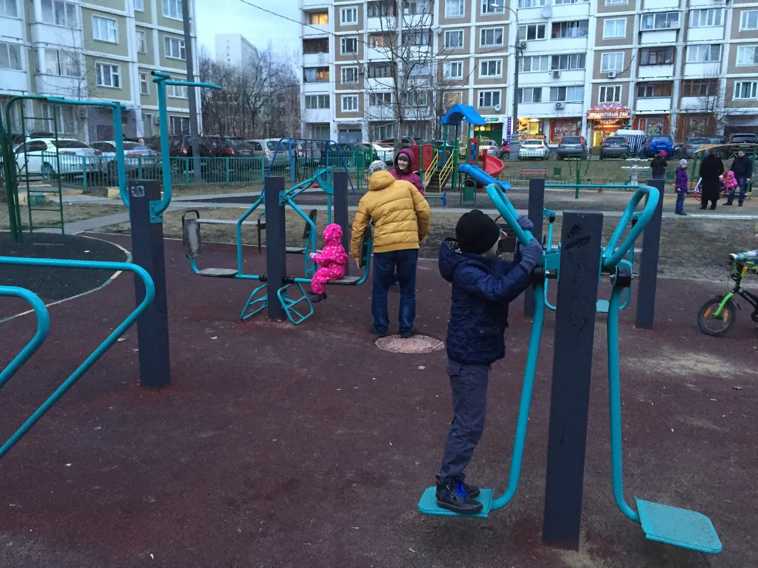 Air skier presso Calisthenics Park at Беловежская улица, Москва – foto 3 di 5
